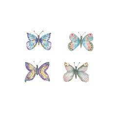 Watercolor butterflies