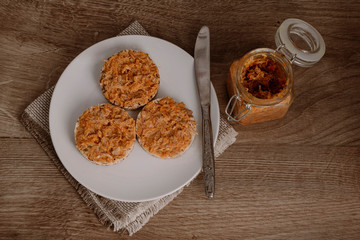 sandwich with meat pate (Riyet).