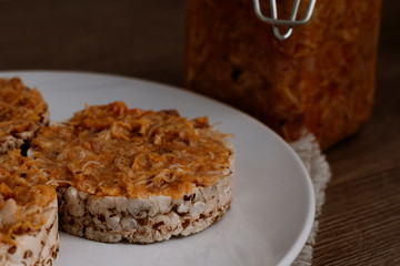 sandwich with meat pate (Riyet).