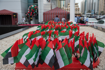 bundle of  small UAE flags