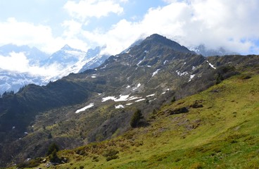 Fototapeta na wymiar Dans les Dolomites, Italie-