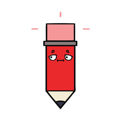 Obraz premium cute cartoon pencil