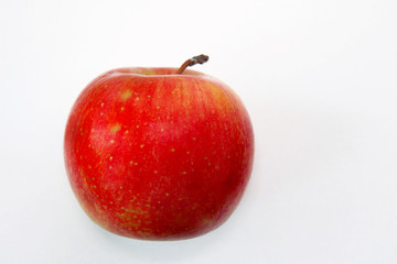red apple isolated on white background