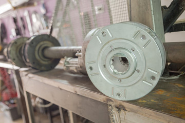 Motor for roller shutters. Repair shop