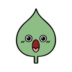 cute cartoon expressional leaf