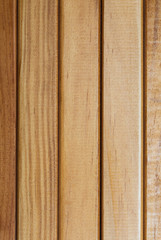 Texture of natural wood slats (varnished). Vertical sense.