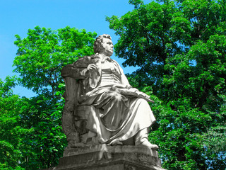 Austria. Sculpture of Franz Schubert at the Stadtpark in Vienna. Franz Peter Schubert is Austrian...
