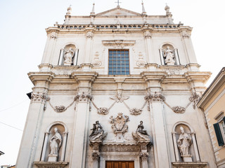 facade of Church di San Barnaba in Brescia city