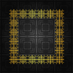 Art deco border frame