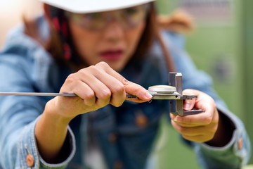 Asian girl engineer