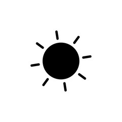 sun icon. Element of weather illustration. Signs and symbols can be used for web, logo, mobile app, UI, UX