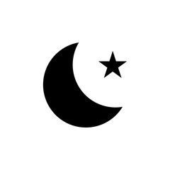 Fototapeta premium nature moon star icon. Element of weather illustration. Signs and symbols can be used for web, logo, mobile app, UI, UX