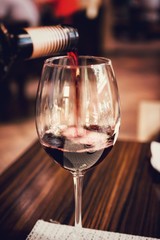Glass of wine.