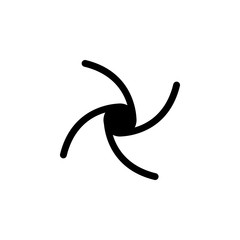 hurricane icon. Element of weather illustration. Signs and symbols can be used for web, logo, mobile app, UI, UX