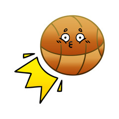 gradient shaded cartoon basketball