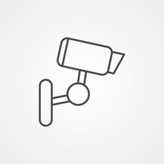 Security camera vector icon sign symbol