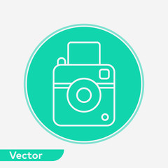 Camera vector icon sign symbol