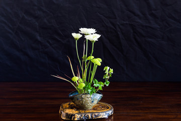 white flower in a vase