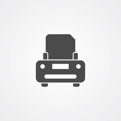 Printer vector icon sign symbol