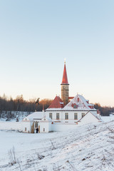 Priory Palace, Gatchina, winter