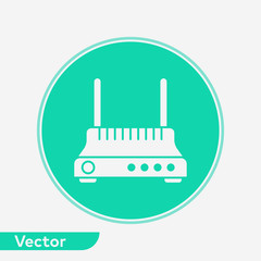 Router vector icon sign symbol