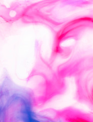 Naklejka na ściany i meble Watercolor splash background pink