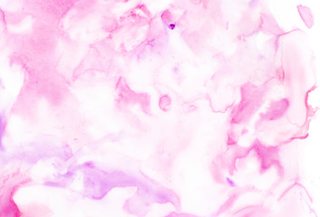 Fototapeta na wymiar Watercolor splash background pink