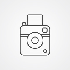 Camera vector icon sign symbol