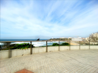 Biarritz city in France amazing viewpoint