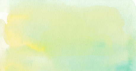 abstract watercolor yellow and green background