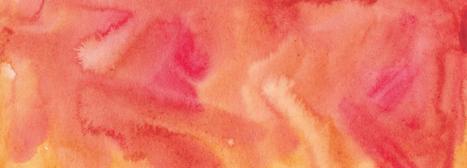abstract red and orange watercolor background