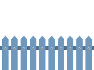 Weißer Zaun Flat Design Icon