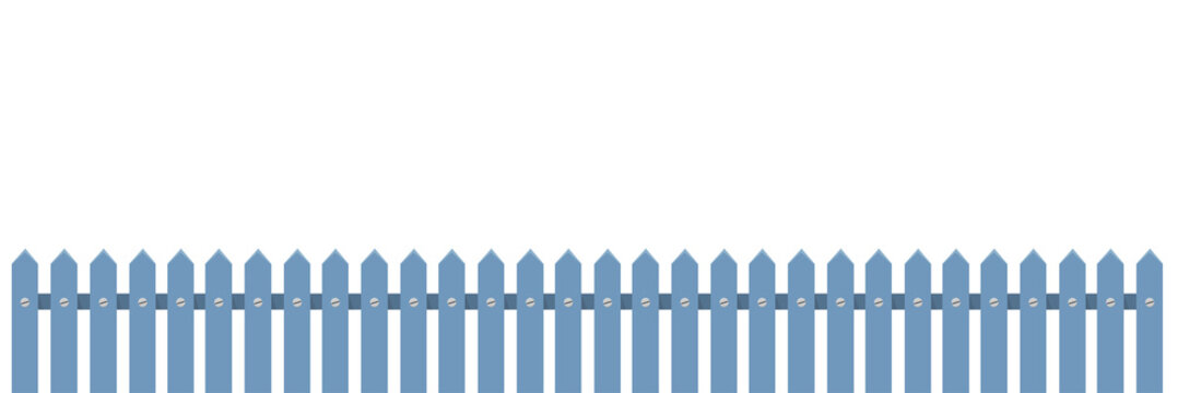Wei&szlig;er Zaun Flat Design Icon isoliert auf wei&szlig;em Hintergrund