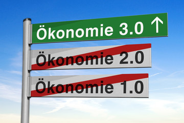 in Richtung Ökonomie 3.0, Tafel