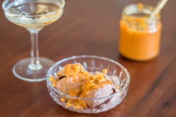 Pineapple Jam with golden berries.