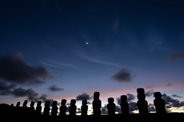 Moais at Ahu Tongariki, Easter Island