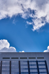 Reflection of Clouds in glass