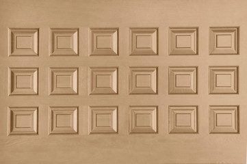 Dark beige wooden door