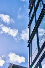 Reflection of Clouds in glass