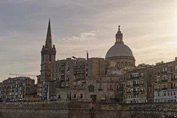 Deurstickers Valletta Dome & Spire © Barrett