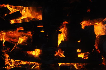 fire/ burning wood