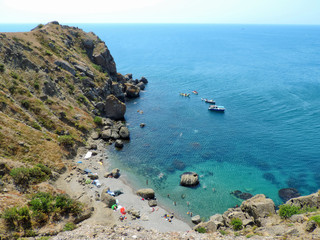 Fototapeta na wymiar coast of black sea