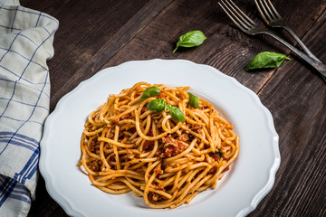 Pasta spaghetti bolognese