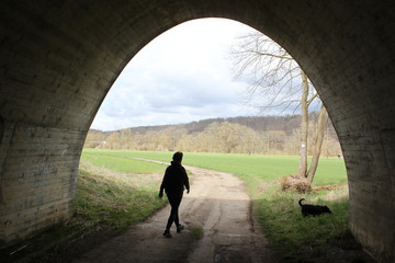 Frühling Tunnel