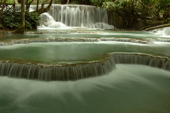 Laos Kuang Si Waterfall © jaryn