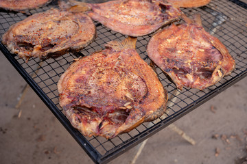 Smoked bream fresh fish