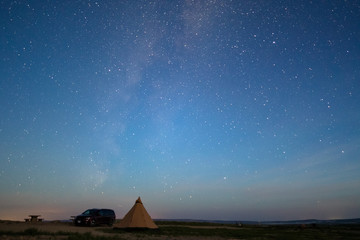 Camping unther the stars