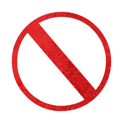Fototapeta premium retro illustration style cartoon not allowed sign
