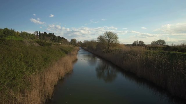 River blue sky, Fonte Ciane Italy Syracuse