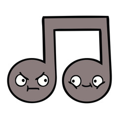 cute cartoon musical note